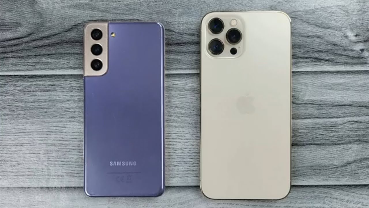 iPhone 12 Pro Max vs SAMSUNG S21 5G - YouTube