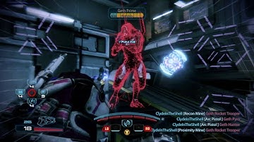 ME3 Multiplayer Gold Solo: Volus Engineer | Arc Pistol | Glacier| Geth | 27:30