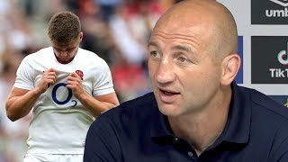 Steve Borthwick reacts to Owen Farrell's red card and win against Wales