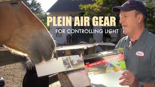 James Gurney demonstrates three DIY designs for light diffusers and reflectors that will improve the light on your plein-air painting. 