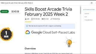 Skills Boost Arcade Trivia February 2025 Week 2 | Lab Solution | Google Cloud Arcade 2025 #quicklab