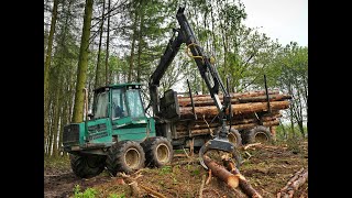 🌲*REAL Classic* • Timberjack 1410A • 35.000H • Old Forwarder • Logging Video • SoundOn • Action 🌲