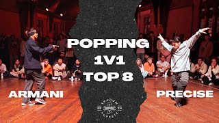 ARMANI VS PRECISE | TOP 8 | POPPING 1V1 | OUT OF THE SHADOWS 2024