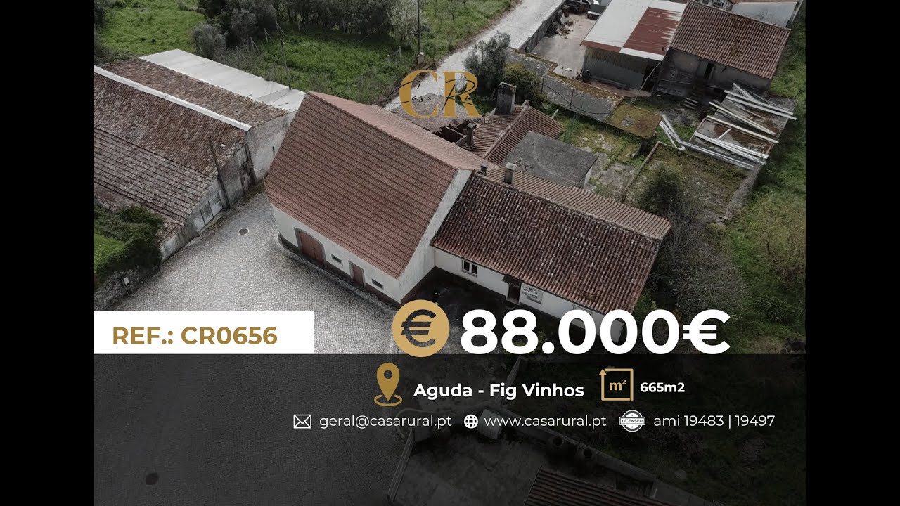 CR0656 .: SINGLE STOREY HOUSE WITH BASEMENT, TERRACE AND GARAGE – AGUDA, FIGUEIRÓ DOS VINHOS