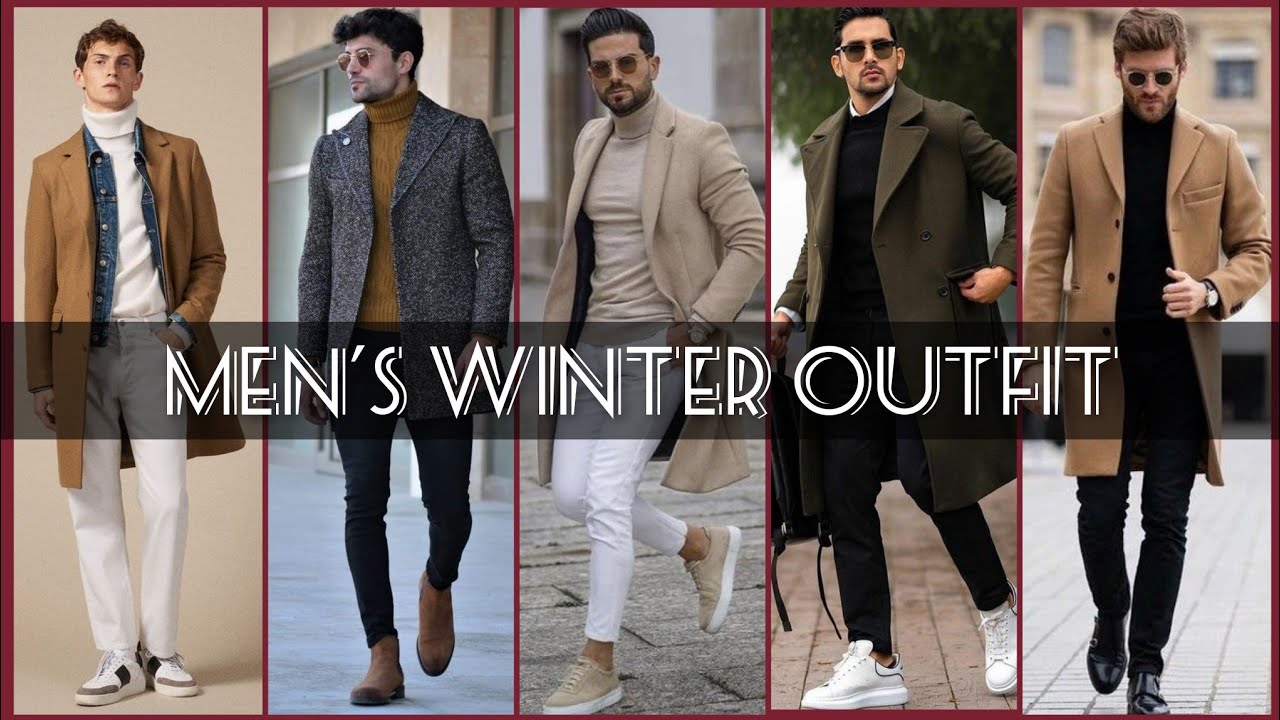 Men's Winter Casual Wear Fashion Fall Outfits Ideas/Long Trench Coat ...