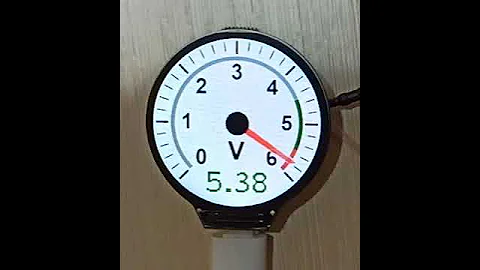 Стрелочный измерительный прибор на круглом дисплее RP2040-LCD-1.28. (http://mypractic.ru)