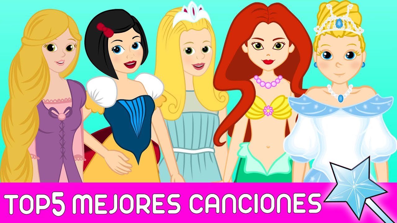 Rapunzel & Cenicienta & La Sirenita & La Reina de las Nieves & La Bella  Durmiente | Top 5 Princesas - YouTube