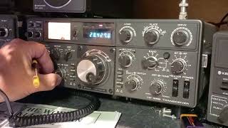 Saturday CQ10m SpE Trio TS-830S & 5/8th vertical. A few antenna tests and power reduction