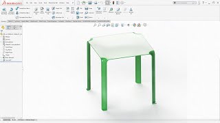 SolidWorks Surface Tutorial | Plastic Table