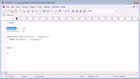Beginner PHP Tutorial - 31 - Functions with Arguments