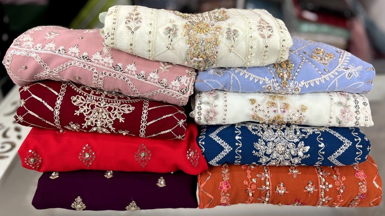 Agha Noor 2Piece Chiffon Dress | Pakistani Luxury Dress Collection | Agha Noor Luxury 2 Piece Dress