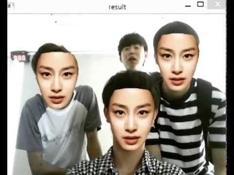 Face Shifting using openCV, Sunchon National University, Korea