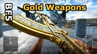 Battlefield 5: all Gold Weapons [62x] - alle Waffen in Gold