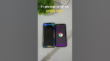 Iphone 11 pro max vs Google Pixel 4A Speed Test #shorts