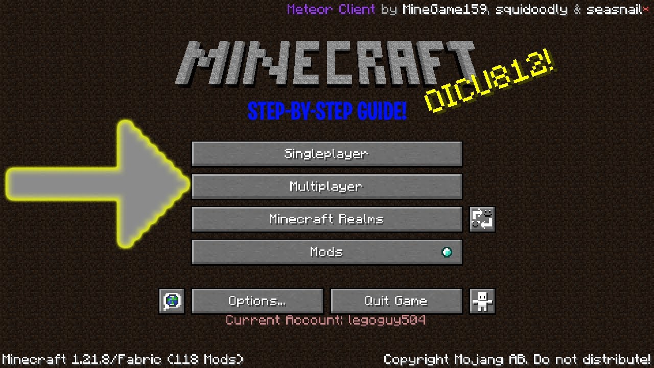 How to Play Minecraft Multiplayer (Step-By-Step Guide) - YouTube