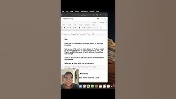 Sets in Python Tutorial #shorts #python #tutorials #sets