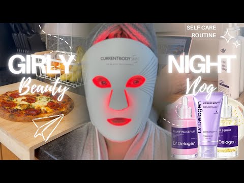 SPEND THE EVENING WITH ME VLOG 🌙 | Relaxing Bath, Skincare & Pizza ft. Dr.Delagen | Clare Walch