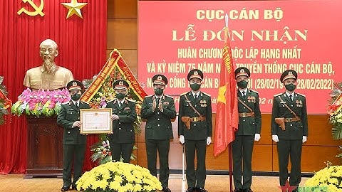 Cục Cán bộ đón nhận Huân chương Độc lập hạng Nhất và kỷ niệm 75 năm Ngày truyền thống