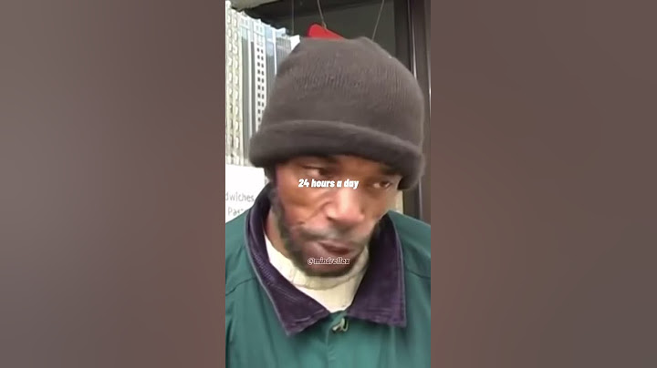 Homeless Man Cries - “I’m not a bum, I’m a human being.”