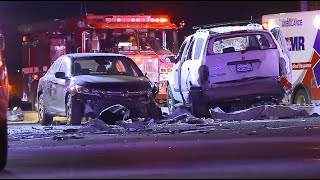 Perris: Two Dead in Violent Crash Involving Three Vehicles