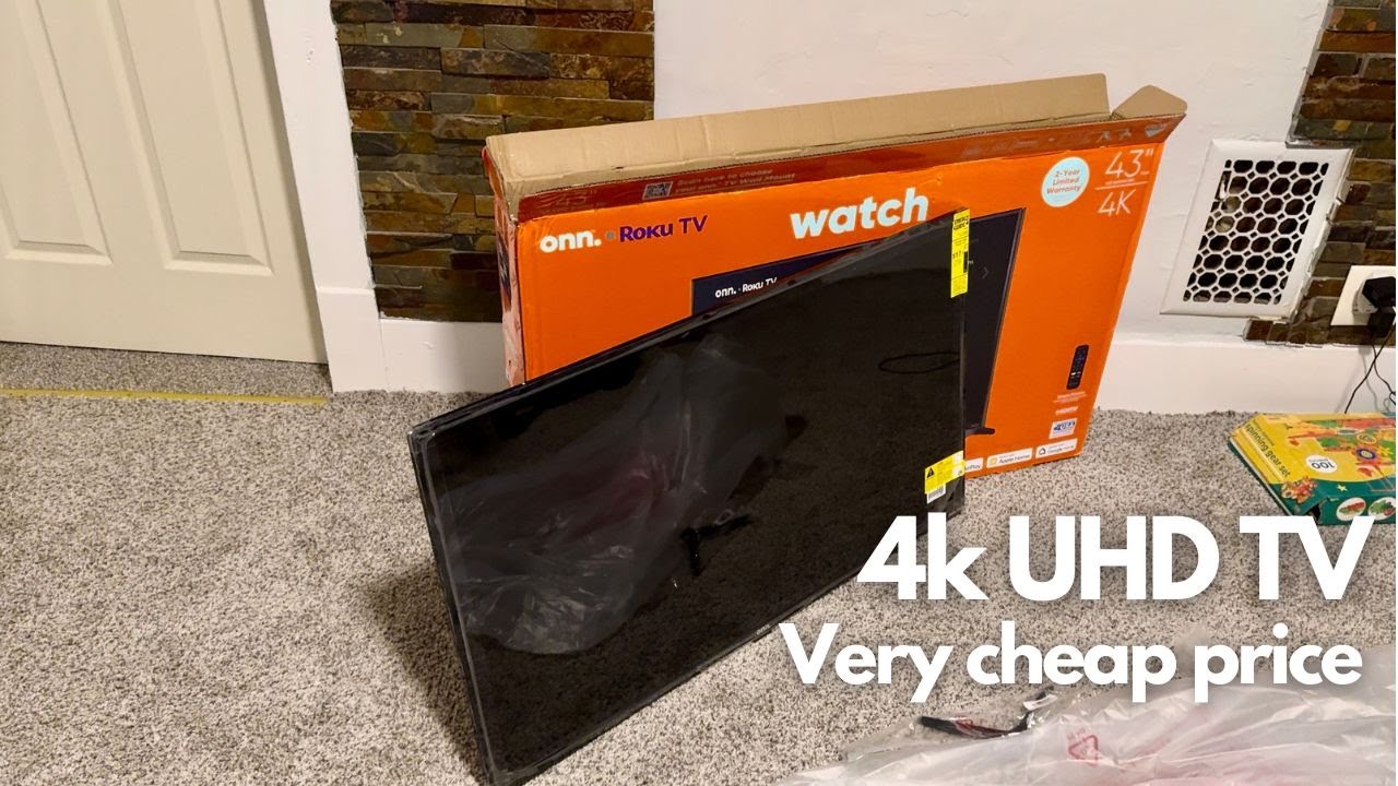 43 Inch Onn Roku Tv Walmart Cheap price 4k UHD 43 inch roku tv unboxing | Onn tv unboxing form