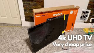 Cheap price 4k UHD 43 inch roku tv unboxing | Onn tv unboxing form Walmart