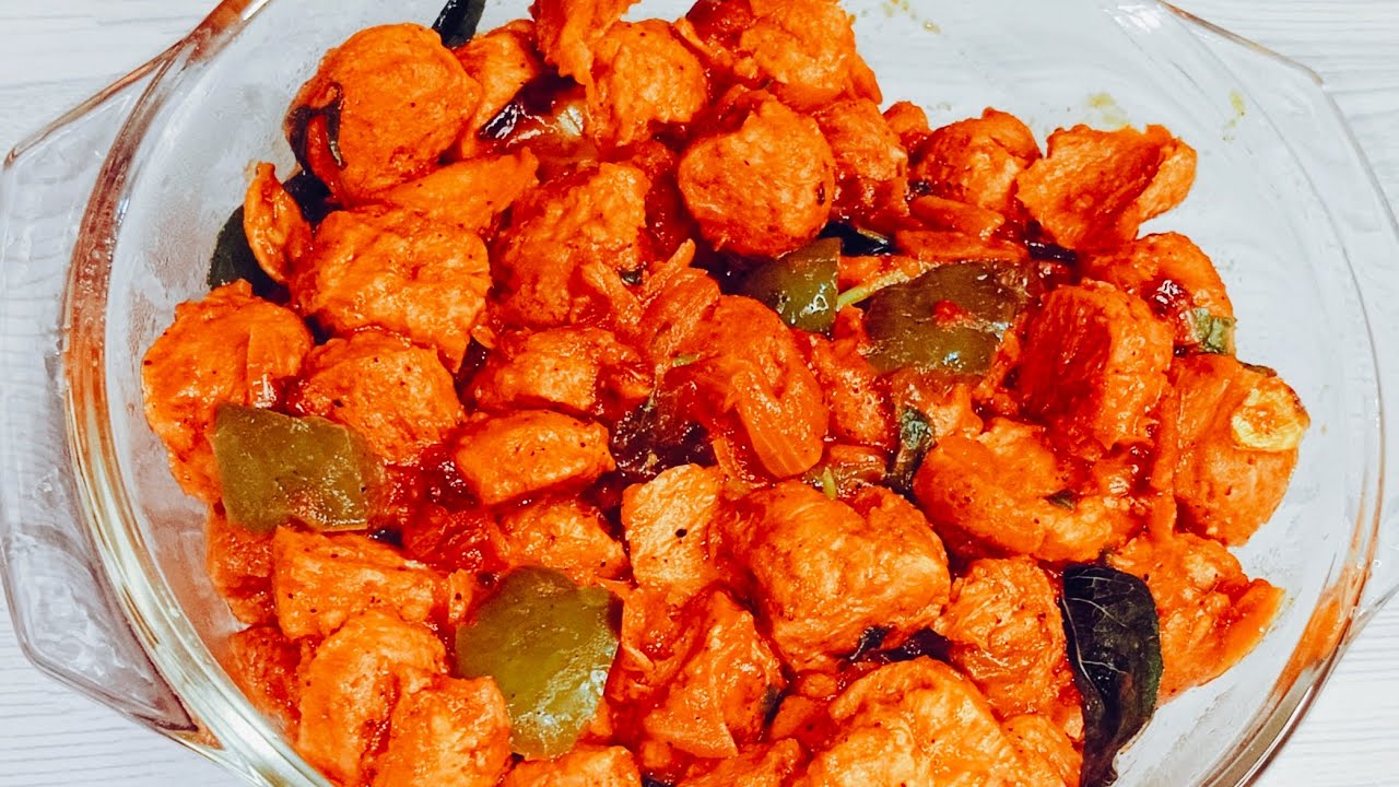 Soya Chunks Dry Roast Recipe YouTube