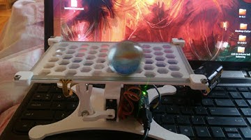 Arduino ball on table balancing by PD control
