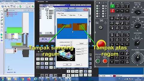 CNC SIMULATOR || TUTORIAL SET UP & PENJEPITAN BENDA KERJA CNC MILLING DENGAN SWANSOFT