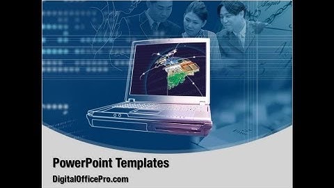 E-business PowerPoint Template Backgrounds - DigitalOfficePro #01983