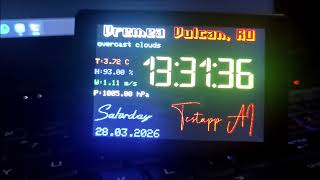 Openweathermap org weather tutorial and updated clock from the internet on JC3248W535 - Arduino GFX
