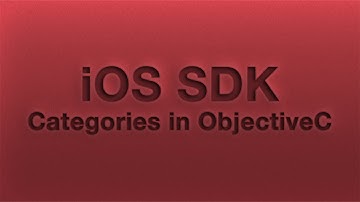 iOS SDK Categories in ObjectiveC