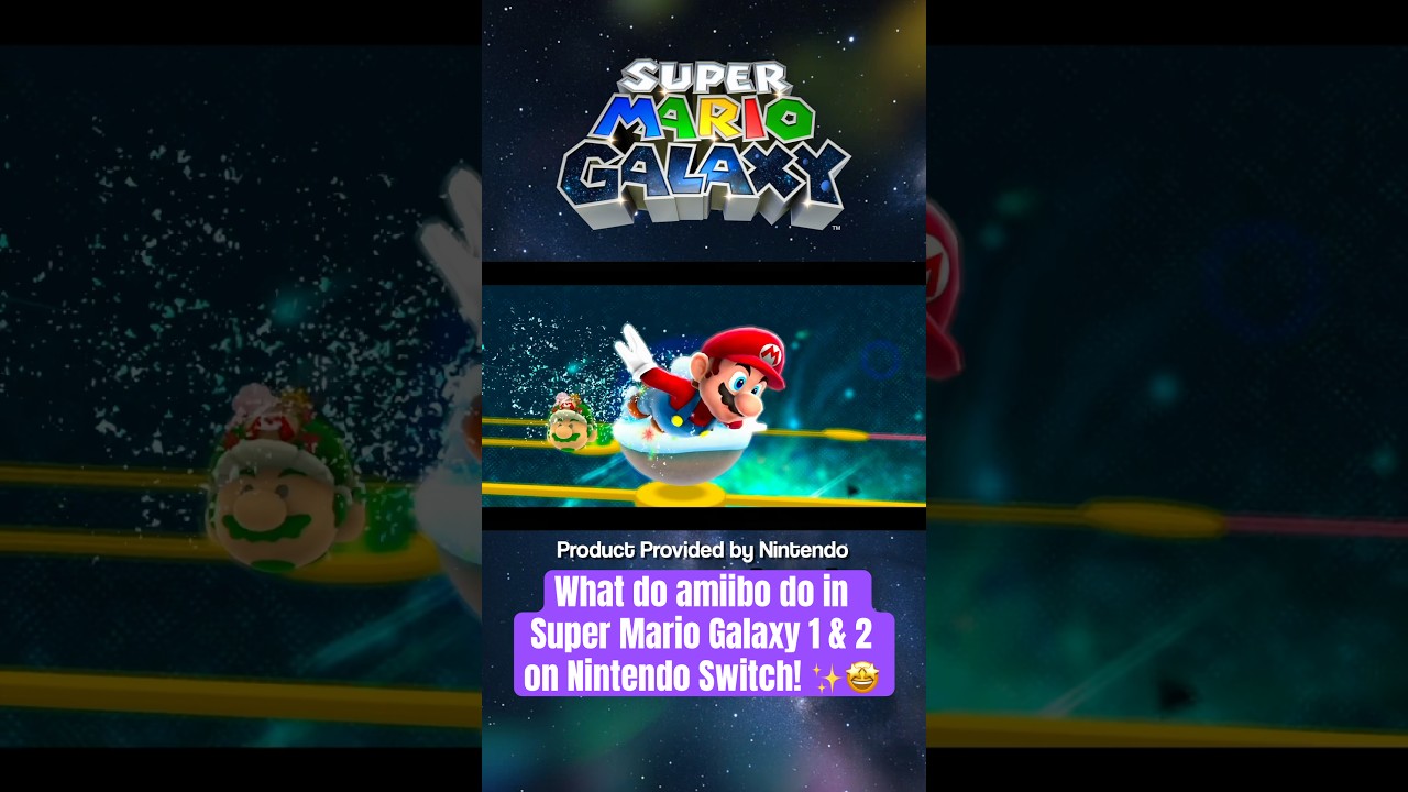 Что делают amiibo в Super Mario Galaxy 1 и 2 на Switch 2! 👀✨ 