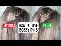 HOW TO USE BOBBY PINS! Best Bobby Pins & How To Use Them!