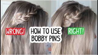 HOW TO USE BOBBY PINS! Best Bobby Pins & How To Use Them!