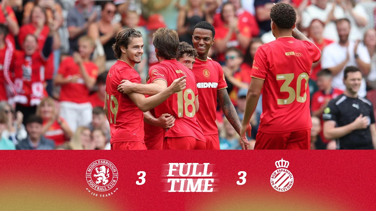 Middlesbrough 3–3 Espanyol full highlights