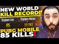85 KILLS!! 😮 PUBG MOBILE NEW WORLD RECORD!!