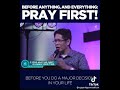 Pray First! Prayer is Powerful - CGS PH