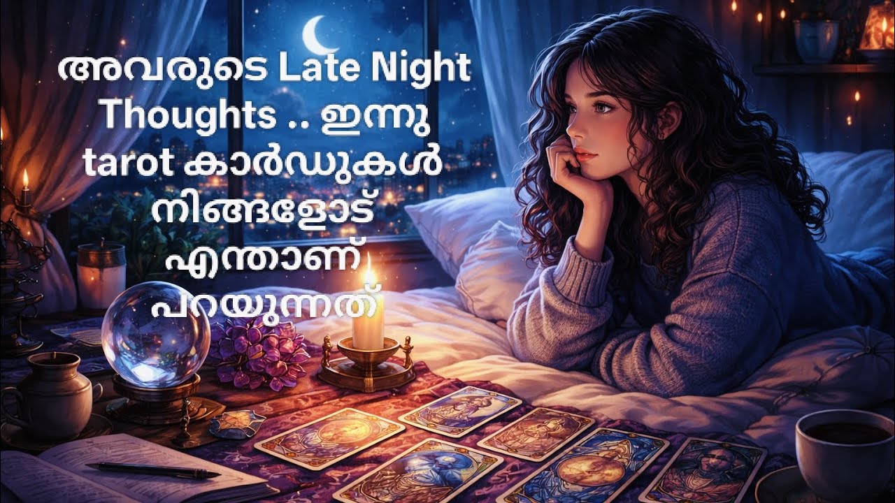 അവരുടെ Late Night Thoughts .. ഇന്നു tarot കാർഡുകൾ നിങ്ങളോട് എന്താണ് പറയുന്നത്