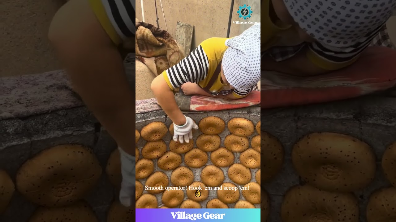 Tandoor Naan Drop! 🔥 Satisfying Bread Harvest ASMR? 