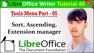 LibreOffice writer tutorial 40 tools menu part 5 || in hindi || by dev bind || technical dev