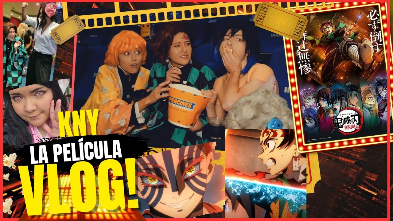 Los cazademonios van a ver EL CASTILLO INFINITO- 🎬【KNY/ COSPLAY VLOG】🍿