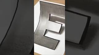 Drawing 3D Letter E - Check out the original!