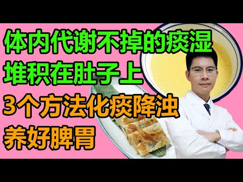 那些代谢不掉的痰湿，堆积在肚子上！3个方法化痰降浊，养好脾胃丨李医生谈健康【中医养生】