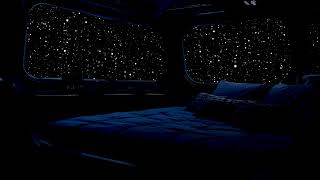 Meteor Drift Outside Spaceship Window | Deep Space Wind & Cosmic Hum Sleep Sounds