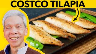 🐟 How a Chinese Chef cooks Costco Tilapia! (煎鯽魚)