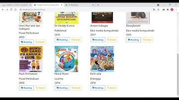 PUSTAKA BOOKING III - TABLE DATABASE, KATALOG BUKU & DETAIL BUKU