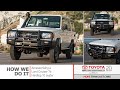 Fitting accessories to a Land Cruiser 76 Hardtop (10 Seater)