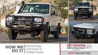Fitting accessories to a Land Cruiser 76 Hardtop (10 Seater)