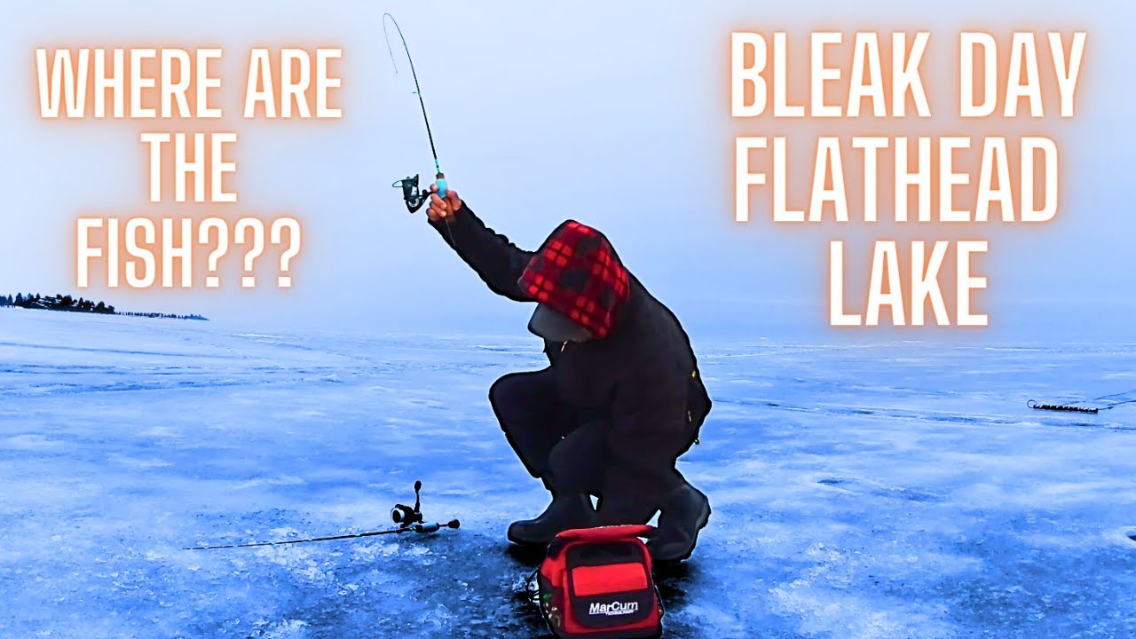 Tough Day of Ice Fishing Flathead Lake Montana YouTube